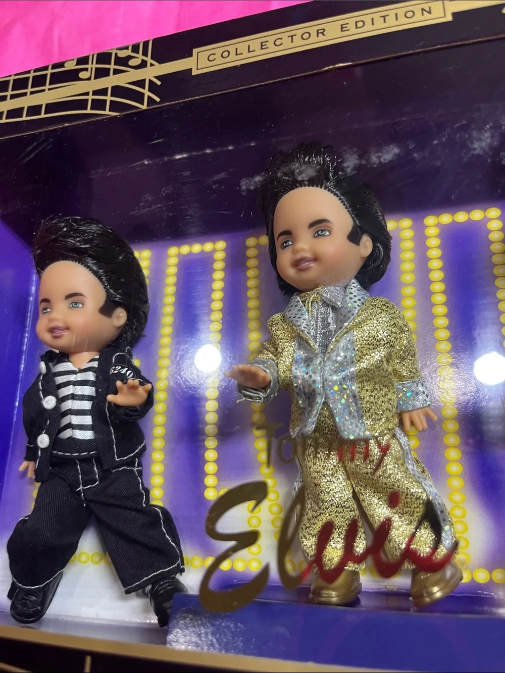 Mattel Barbie Collectibles Tommy Elvis 3-Piece Doll Set - Gold, White, Black